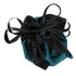 SiaLinda: Pompadour Tasche Vanessa, petrol türkis grün / schwarz, Satin - SiaLinda.com
